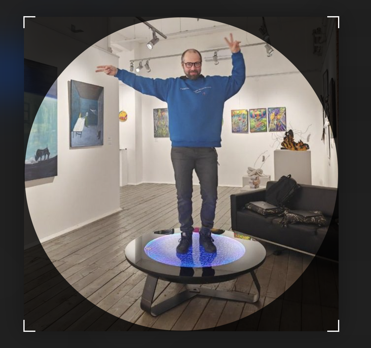 Standing on UFO table